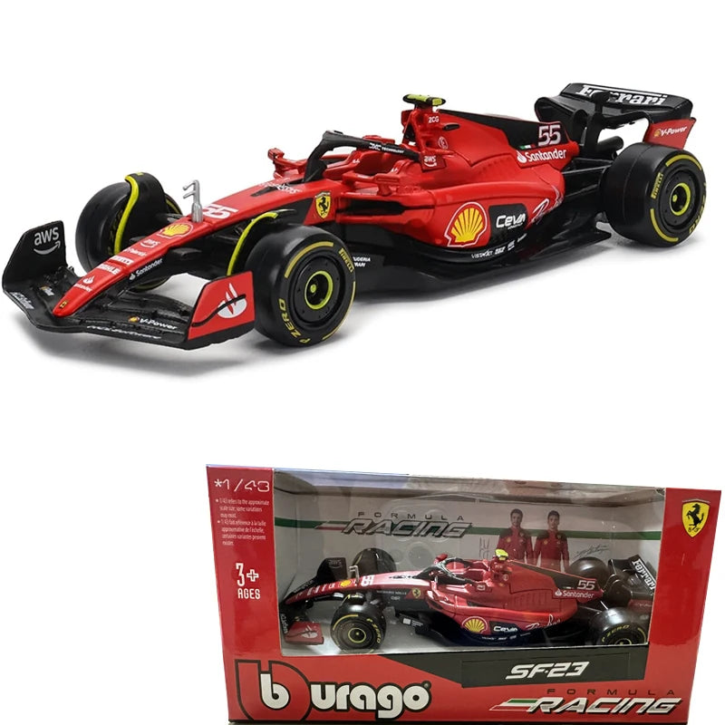 F1 COLLECTION 1:43 Aston Martin AMR23 Mercedes W14 Red Bull RB19 Miami GP Ferrari SF23 Alpine A523 F1 Model Formula Car Static Racing