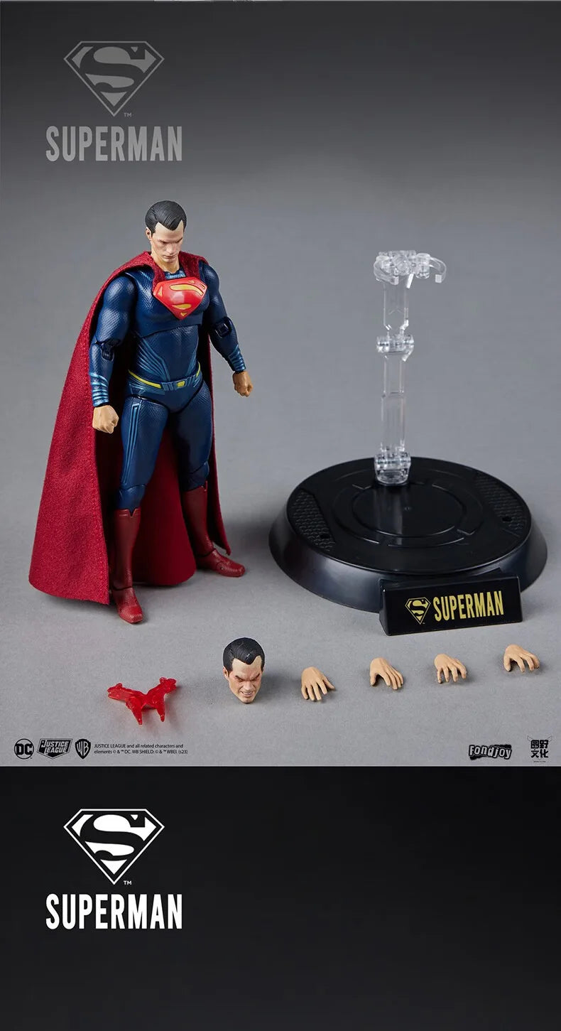 DC Originals Justice League Action Figure Superman Batman Wonder Woman Aquaman Mera Anime Figures Collectble Models Toys Gift
