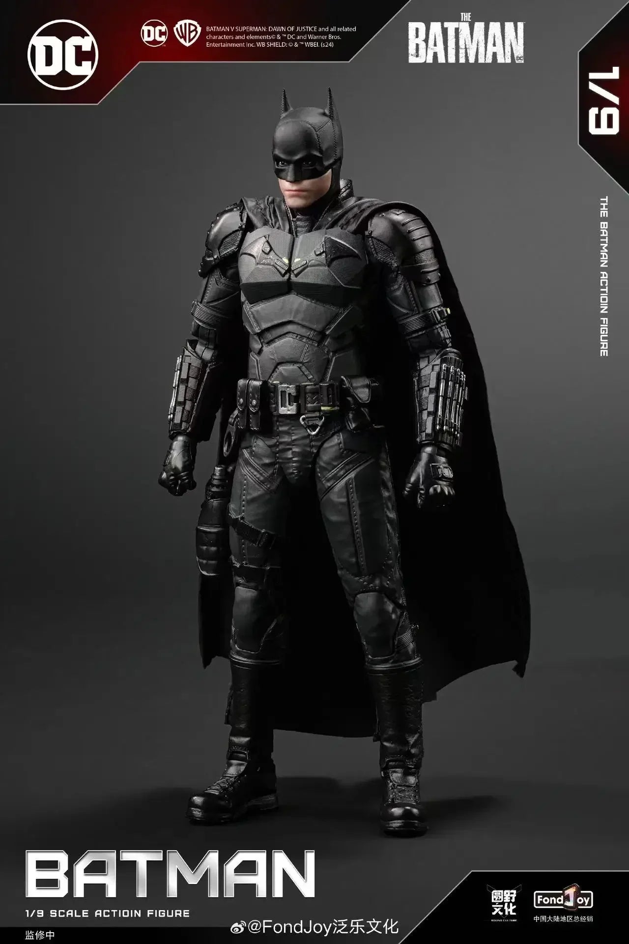 Justice League Ben Affleck Batman Action Figure 1/9 Scale