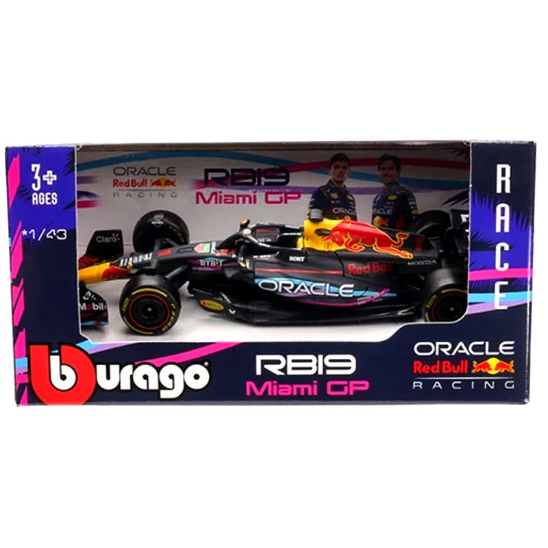 F1 COLLECTION 1:43 Aston Martin AMR23 Mercedes W14 Red Bull RB19 Miami GP Ferrari SF23 Alpine A523 F1 Model Formula Car Static Racing