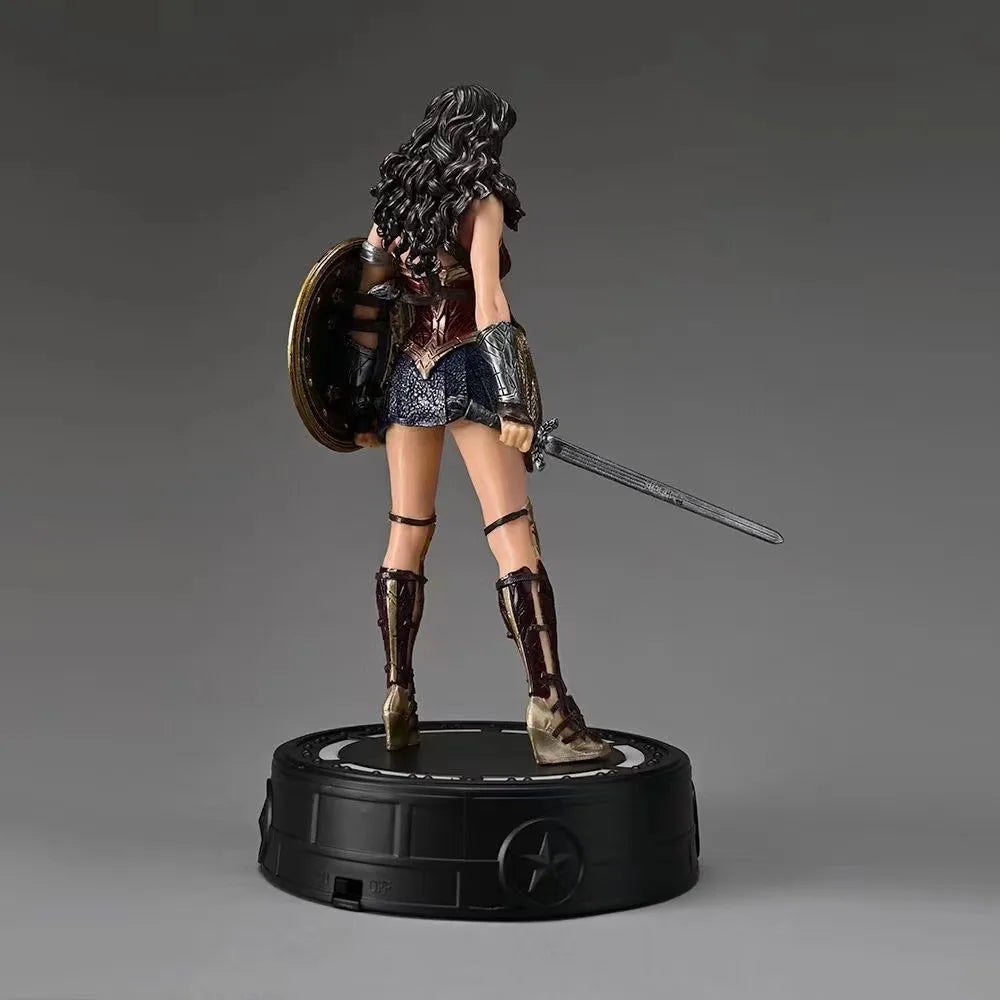 Justice League DC Statues Superman Batman Reloaded Wonder Woman Luminous Base Figure Model Ornament Decoration Gift