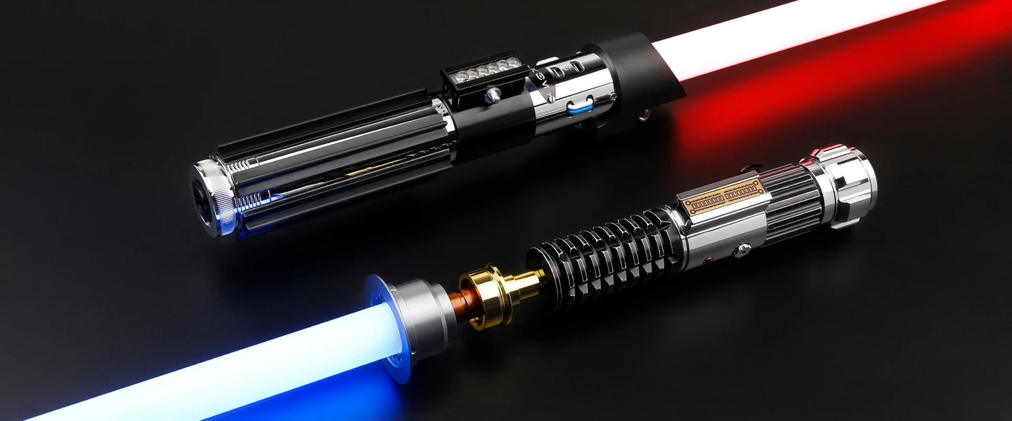 TXQSABER Darth Vader RGB Pixel heavy dueling laser sword Smooth Swing Metal Handle lightsaber Cosplay 12 Colors foc dueling