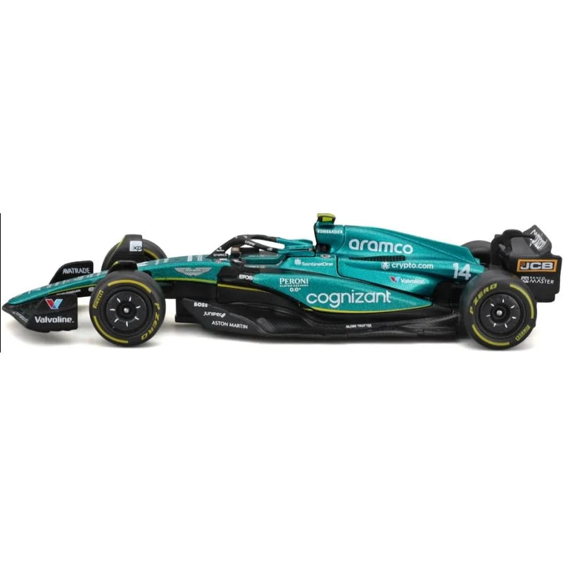 F1 COLLECTION 1:43 Aston Martin AMR23 Mercedes W14 Red Bull RB19 Miami GP Ferrari SF23 Alpine A523 F1 Model Formula Car Static Racing