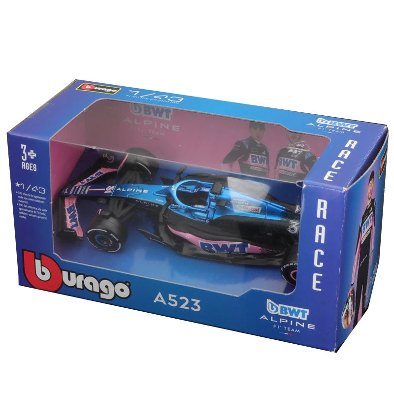 F1 COLLECTION 1:43 Aston Martin AMR23 Mercedes W14 Red Bull RB19 Miami GP Ferrari SF23 Alpine A523 F1 Model Formula Car Static Racing