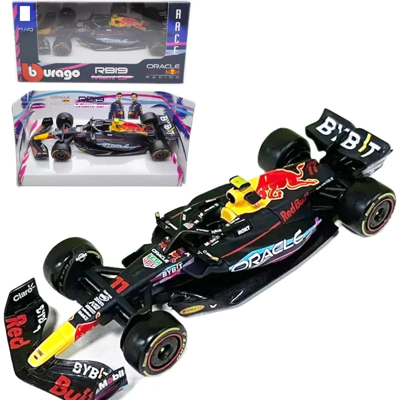 F1 COLLECTION 1:43 Aston Martin AMR23 Mercedes W14 Red Bull RB19 Miami GP Ferrari SF23 Alpine A523 F1 Model Formula Car Static Racing