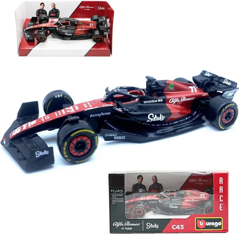 F1 COLLECTION 1:43 Aston Martin AMR23 Mercedes W14 Red Bull RB19 Miami GP Ferrari SF23 Alpine A523 F1 Model Formula Car Static Racing