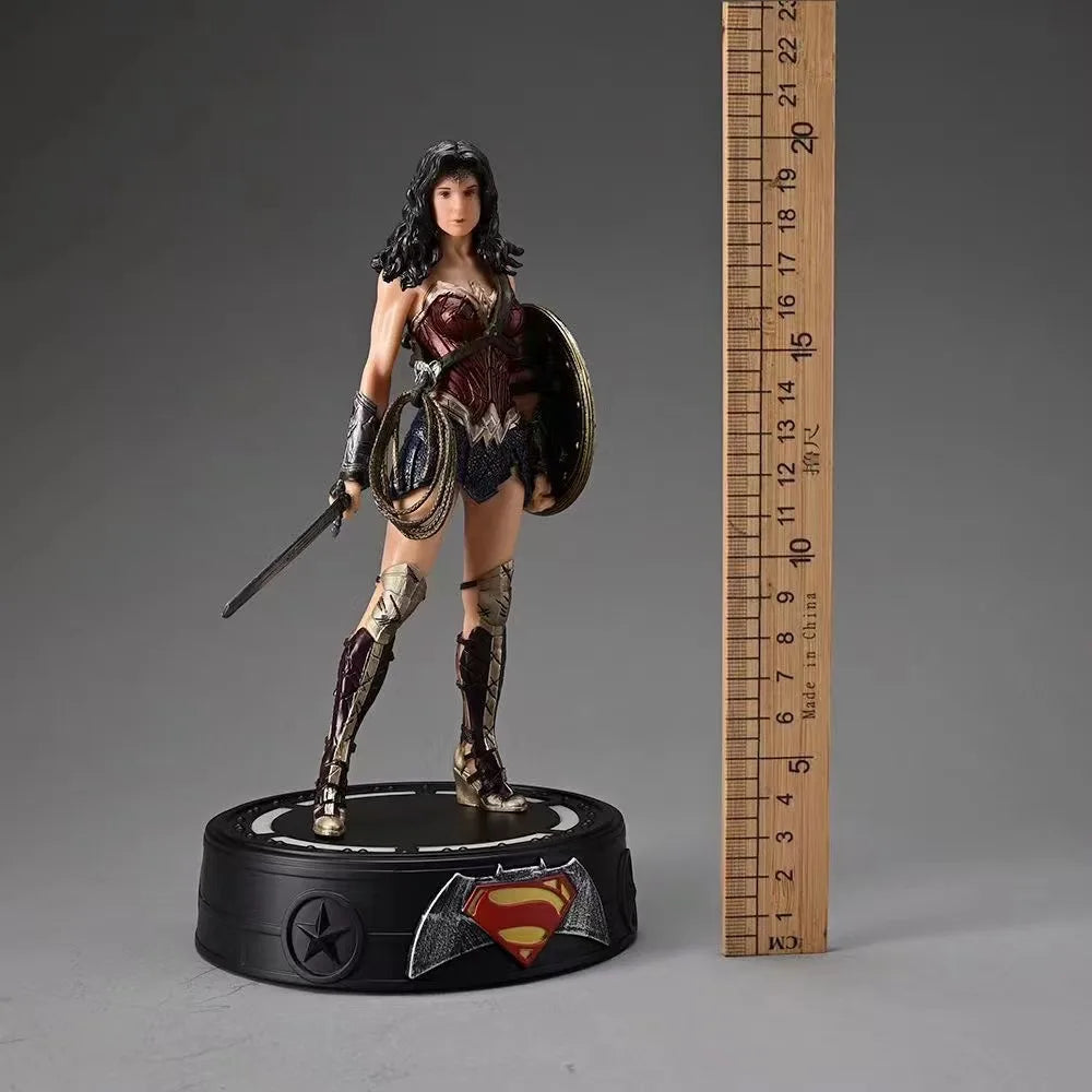 Justice League DC Statues Superman Batman Reloaded Wonder Woman Luminous Base Figure Model Ornament Decoration Gift