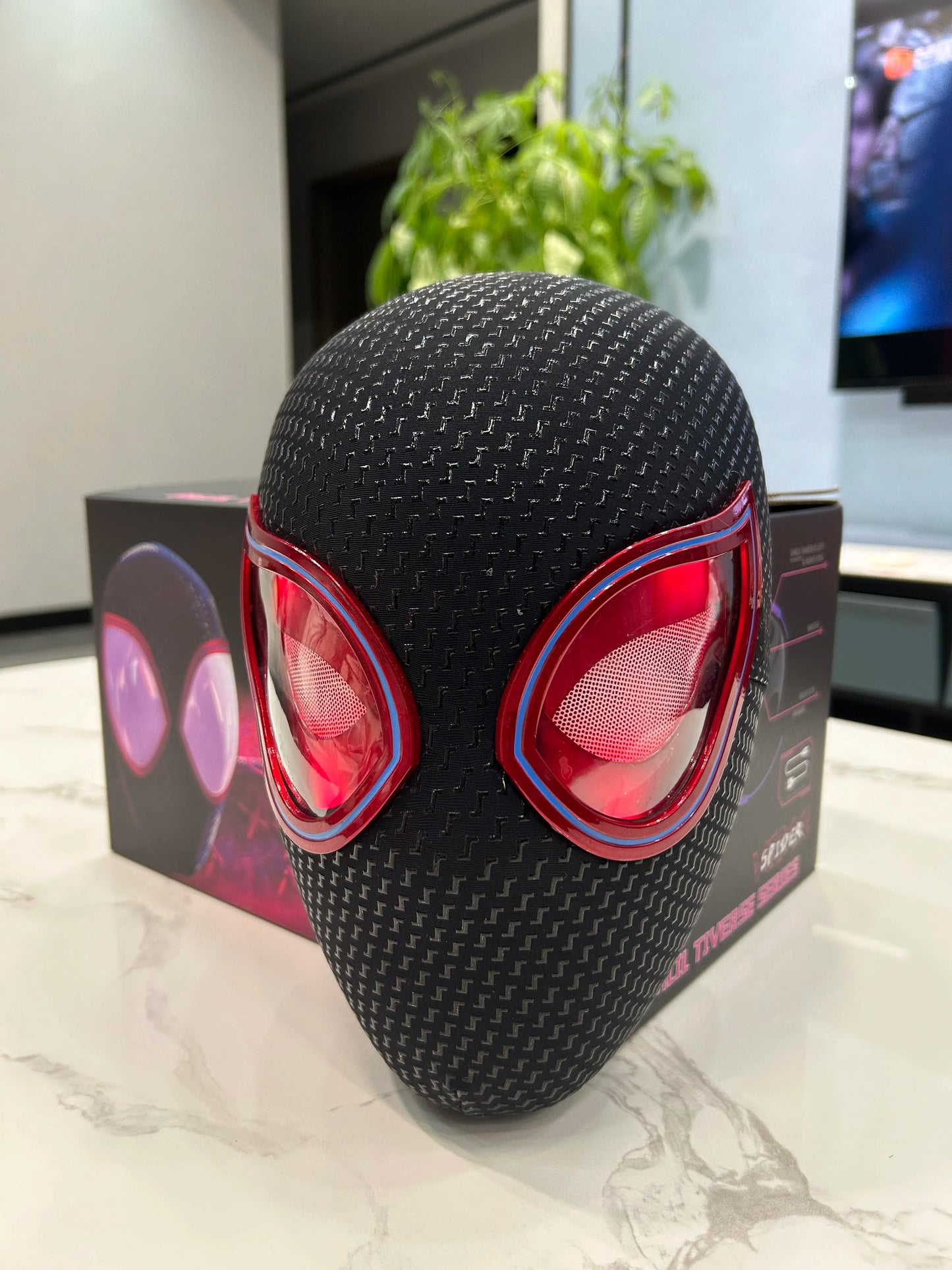 Spider Man Mobile Eye Electronic Spider Man Desktop Decoration Sculpture 1:1 Remote Control Adult and Children's Gift