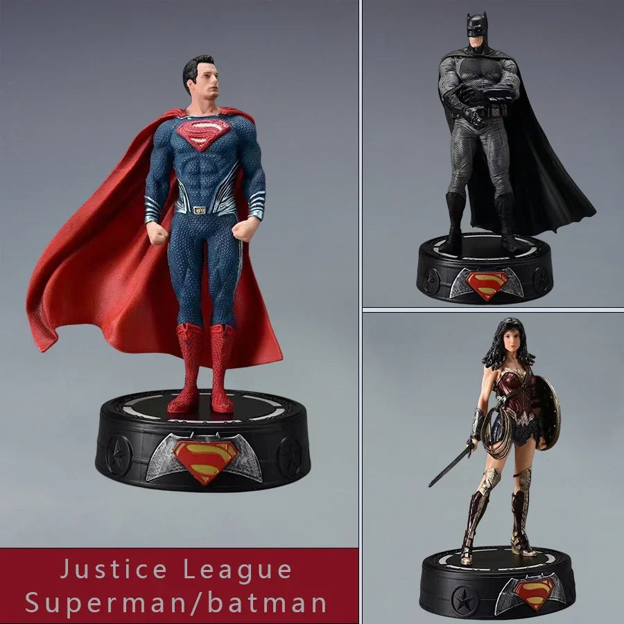 Justice League DC Statues Superman Batman Reloaded Wonder Woman Luminous Base Figure Model Ornament Decoration Gift