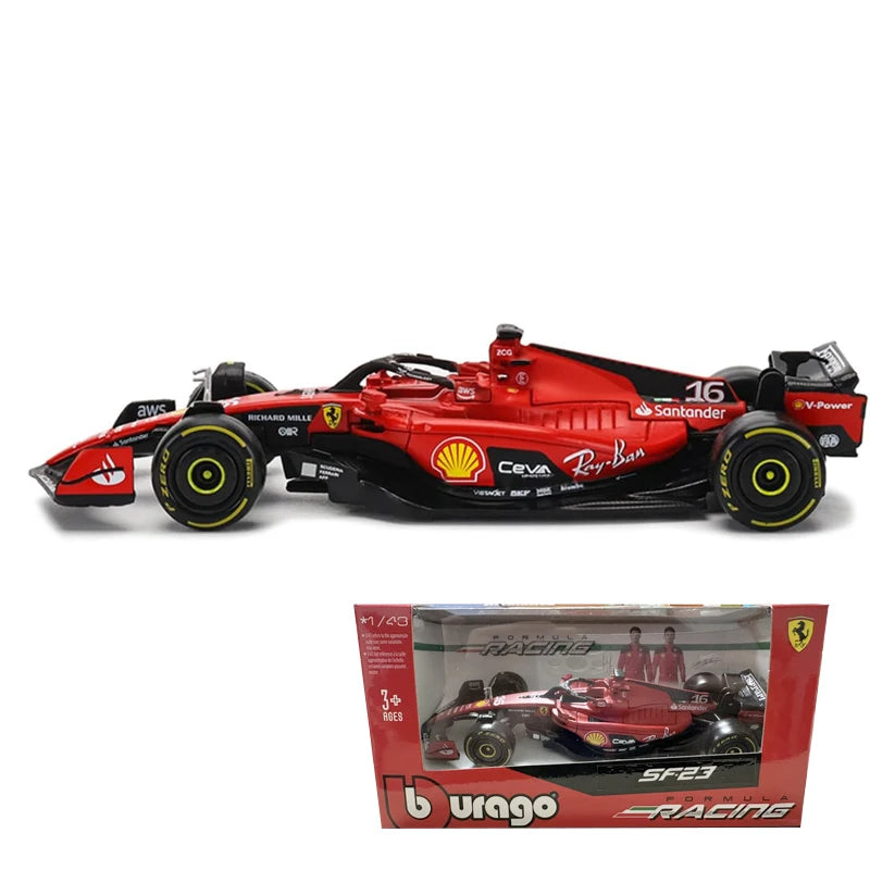 F1 COLLECTION 1:43 Aston Martin AMR23 Mercedes W14 Red Bull RB19 Miami GP Ferrari SF23 Alpine A523 F1 Model Formula Car Static Racing