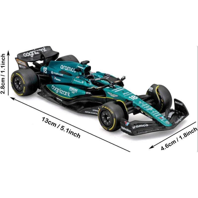 F1 COLLECTION 1:43 Aston Martin AMR23 Mercedes W14 Red Bull RB19 Miami GP Ferrari SF23 Alpine A523 F1 Model Formula Car Static Racing
