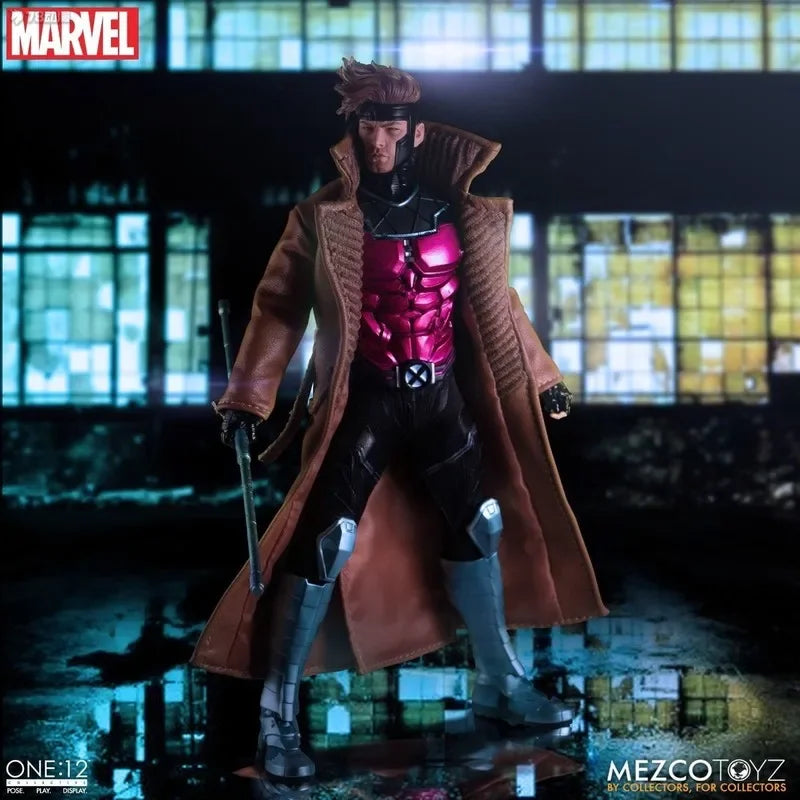 Marvel Mezco 1/12 Scale Classic American Tv Series X-Men Role Card King Full Set 6inch Action Figure Model Doll Birthday Gift