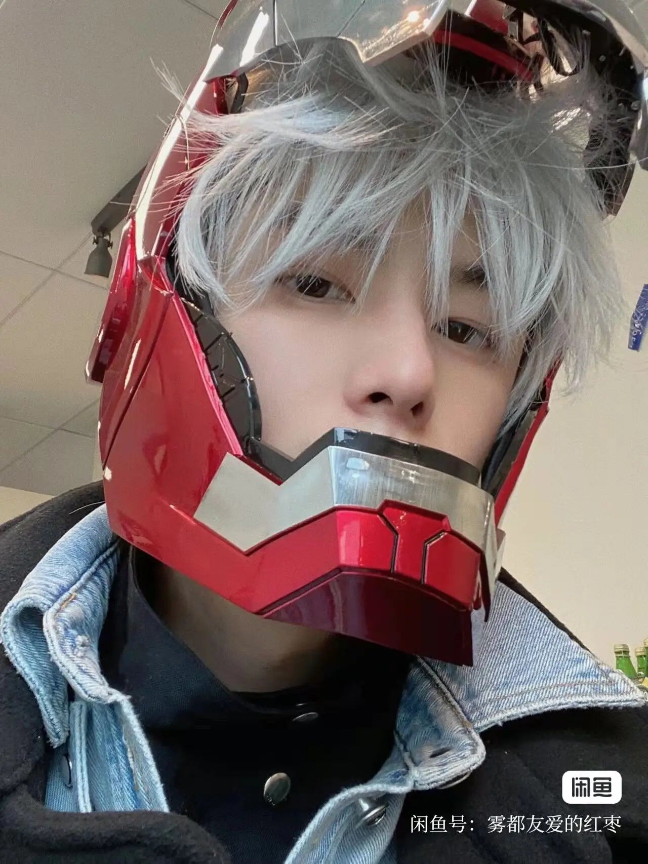 NEW Iron Man Helmet Ironman Autoking 1/1 Mk5 Helmet Remote & Voice Control Cosplay Light Led Iron Man Pvc Action Figure Toys