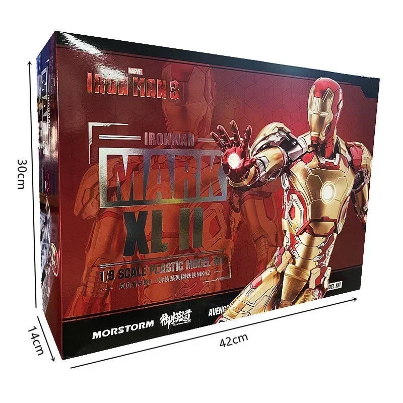 MORSTORM E-Model Marvel Iron Man MK50 49 46 47 43 MK7 Iron SpiderMan Deluxe 1/9 Scale Action Figure Assembled Model Gift Toy