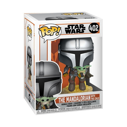 Funko Pop - The Mandalorian - Mandalorian Flying with Grogu