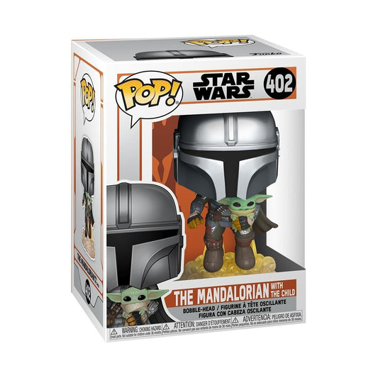 Funko Pop - The Mandalorian - Mandalorian Flying with Grogu